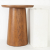 Round Pedestal Table Walnut - Image 2