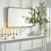20"x40" Decorative Molding Rectangular Wall Mirror Antique Brass - Hearth & Hand™ with Magnolia - Image 3