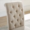 Roundhill Furniture Leviton Solid Wood Tufted Asons Dining Chairs, Set of 4. - Image 3